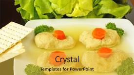  Presentation with passover - Theme featuring passover - gefilte fish background and a  colored foreground