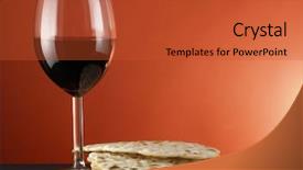  Presentation with passover - Colorful presentation design enhanced with passover - seder backdrop and a red colored foreground