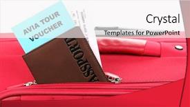  Presentation with ticket - Theme having antenna - group of firebugs pyrrhocoris apterus background and a coral colored foreground