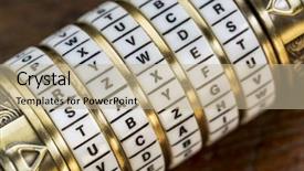  Presentation with password - Slides having password to combination puzzle background and a mint green colored foreground