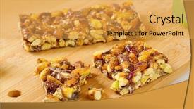  Presentation with hazelnuts - Presentation theme featuring  background and a  colored foreground