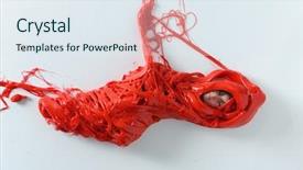  Presentation with amur leopard sleeping - Theme consisting of fantasy shapes forms - sleeping nymph background and a sky blue colored foreground