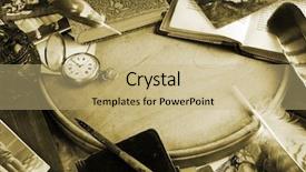  Presentation with life - Presentation enhanced with past life - vintage background in sepia tone background and a coral colored foreground