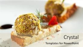  Presentation with liver - Beautiful theme featuring past simple - toasted bread with liver pate backdrop and a  colored foreground