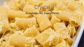  Presentation with breast - Colorful slide deck enhanced with pasta-casserole-with-barbecue-chicken backdrop and a yellow colored foreground