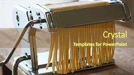  Presentation with pasta - Cool new theme with pasta machine homemade pasta backdrop and a tawny brown colored foreground