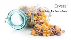  Presentation with scary - PPT theme featuring pasta-of-various-scary-shapes background and a white colored foreground