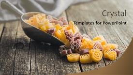  Presentation with scary - Slides consisting of pasta-of-various-scary-shapes background and a mint green colored foreground