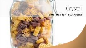  Presentation with scary - Slide deck featuring pasta-of-various-scary-shapes background and a white colored foreground