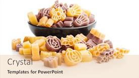  Presentation with scary - Slides consisting of pasta-of-various-scary-shapes background and a yellow colored foreground