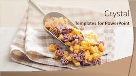  Presentation with scary - Presentation theme having pasta-of-various-scary-shapes background and a lemonade colored foreground