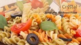  Presentation with pasta - Slide set consisting of basketball bounce competition exercise player background and a light gray colored foreground