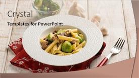 Presentation with brussels - Amazing presentation theme having pasta-with-brussels-sprouts backdrop and a lemonade colored foreground