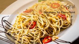  Presentation with chilli - Cool new theme with pasta-with-chilli-on-wooden backdrop and a yellow colored foreground