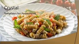  Presentation with feta cheese - PPT layouts with feta cheese fresh tomatoes background and a lemonade colored foreground