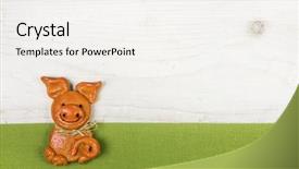  Presentation with new years - Cool new presentation theme with paste with a green frame backdrop and a white colored foreground