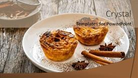 Presentation with best - Slide set consisting of pasteis-de-nata-the-best background and a coral colored foreground