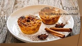  Presentation with best - Presentation with pasteis-de-nata-the-best background and a coral colored foreground