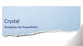  Presentation with pastel - Beautiful slide deck featuring pastel blue paper tear isolated backdrop and a sky blue colored foreground
