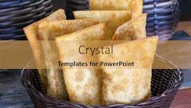  Presentation with pastel - Presentation theme consisting of pastel-brazilian-snack-traditional-brazilian background and a yellow colored foreground