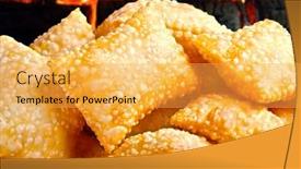  Presentation with snack - Cool new slide set with pastel-brazilian-snack-traditional-brazilian backdrop and a yellow colored foreground