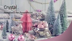  Presentation with pastel - Slides enhanced with pastel colored decoration for christmas background and a light gray colored foreground