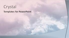  Presentation with calming nature - Presentation featuring pastel-colored-sky-with-fluffy background and a lemonade colored foreground