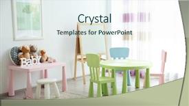  Presentation with room - Amazing presentation having pastel colors - interior of playing room backdrop and a sky blue colored foreground