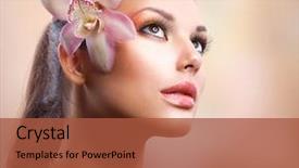  Presentation with black girl - Colorful PPT theme enhanced with pastel colours perfect face skin backdrop and a red colored foreground