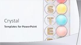  Presentation with pastel - Theme enhanced with pastel-easter-eggs-in-container background and a sky blue colored foreground