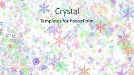  Presentation with flor lys pastel - Beautiful slide set featuring pastel flower background on white backdrop and a  colored foreground