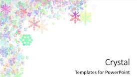  Presentation with border flower - Presentation theme enhanced with pastel flower border background and a white colored foreground