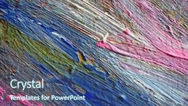  Presentation with pastel paint - Presentation having pastel-paint-textures-2 background and a ocean colored foreground