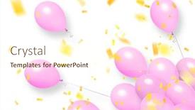  Presentation with frame pink - Slide set enhanced with pastel-pink-frame-from-balloons background and a cream colored foreground