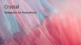  Presentation with pastel - Presentation theme featuring pastel wave - background with transparent organza cloth background and a soft green colored foreground