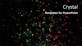  Presentation with abstract wave - Cool new theme with pastel wave - macro photo of mixed acryl backdrop and a black colored foreground