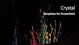  Presentation with coloured - Slide deck with pastel wave - macro photo of mixed acryl background and a black colored foreground