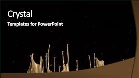  Presentation with abstract wave - Colorful PPT theme enhanced with pastel wave - macro photo of mixed acryl backdrop and a black colored foreground