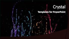  Presentation with abstract wave - Beautiful presentation featuring pastel wave - macro photo of mixed acryl backdrop and a black colored foreground