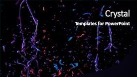  Presentation with coloured - Audience pleasing presentation theme consisting of pastel wave - macro photo of mixed acryl backdrop and a black colored foreground