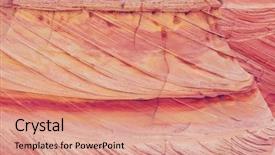  Presentation with sandstone - Audience pleasing slides consisting of pastel wave - natural sandstone texture natural pattern backdrop and a coral colored foreground