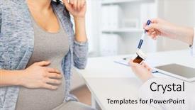  Presentation with medicine pregnant woman - Amazing presentation having pastillas - pregnancy gynecology medicine health care backdrop and a lemonade colored foreground