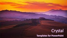  Presentation with tuscany - Audience pleasing slide set consisting of pastor - landscape in tuscany at sunset backdrop and a wine colored foreground