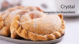  Presentation with sweet pastry - Presentation theme consisting of pastry - closeup of some pastissets typical background and a light gray colored foreground