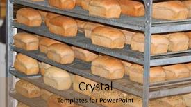  Presentation with bread - Theme with vell de corbera d ebr background and a light blue colored foreground.