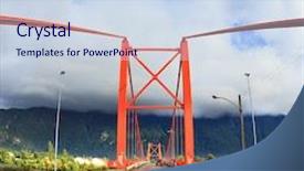  Presentation with chile patagonia - Audience pleasing PPT theme consisting of patagonia chile red bridge backdrop and a sky blue colored foreground
