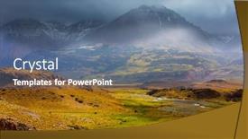  Presentation with beautiful landscapes - PPT layouts featuring patagonia-landscapes-in-southern-argentina background and a ocean colored foreground