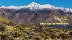  Presentation with beautiful landscapes - Presentation theme having patagonia-landscapes-in-southern-argentina background and a  colored foreground