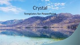  Presentation with beautiful landscapes - Colorful slide set enhanced with patagonia mountains lake in argentina backdrop and a light blue colored foreground