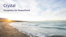  Presentation with beautiful landscapes - PPT theme having patagonia mountains lake in argentina background and a  colored foreground